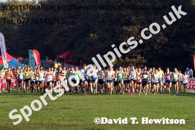 Senior men, National Cross Country Relays, Berry Park, Mansfield. Photo: David T. Hewitson/Sports for All Pics